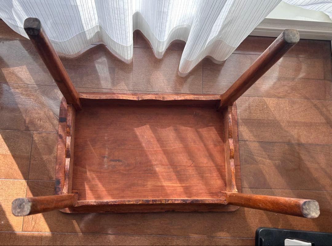 木製アンティークデスクと椅子のセット