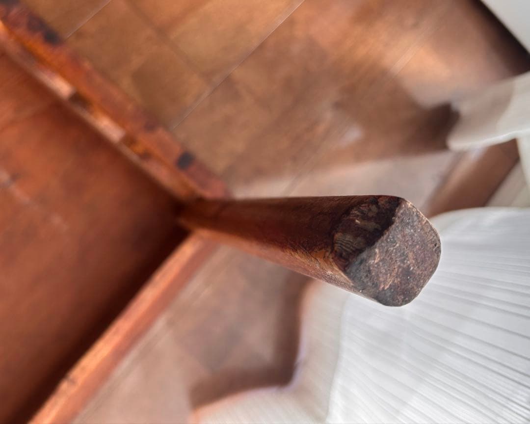 木製アンティークデスクと椅子のセット