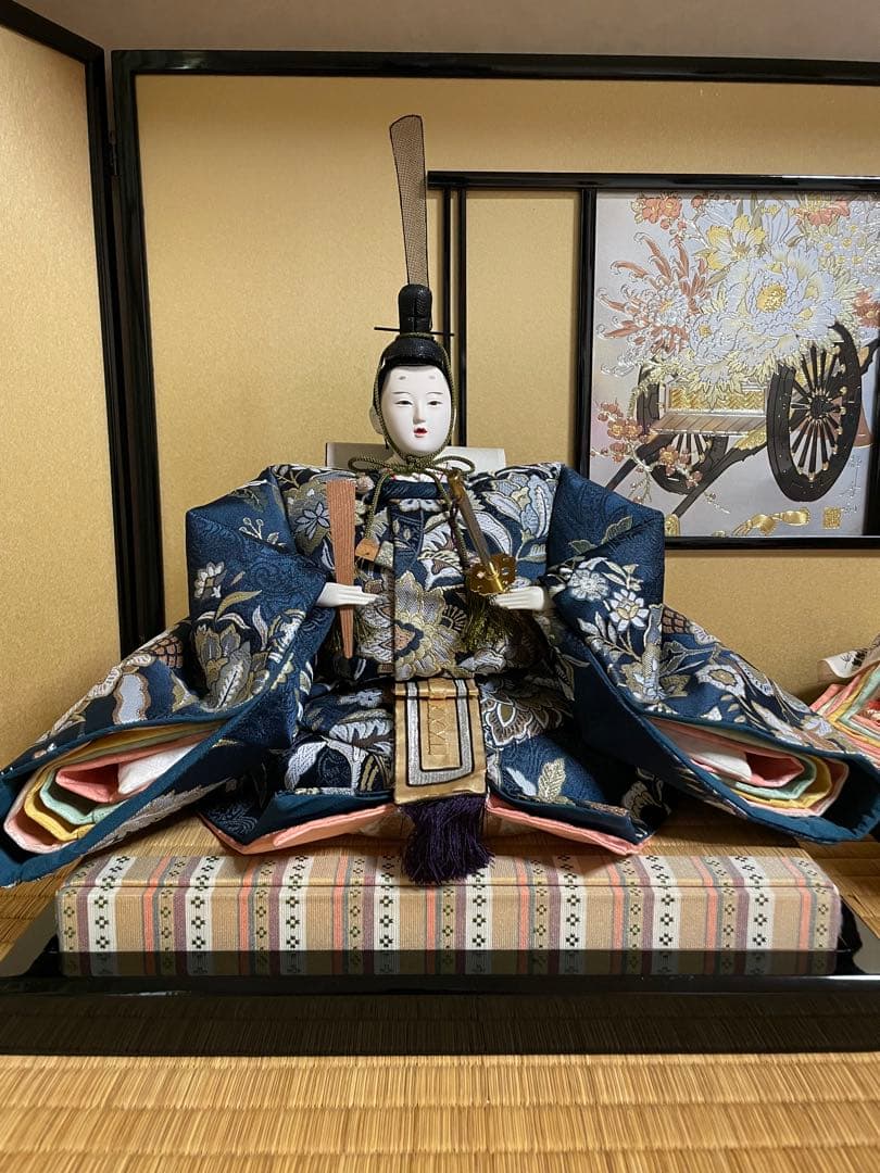 豪華なひな人形　親王飾り　②京都西陣 お雛様 雛人形フルセット　サイズ大