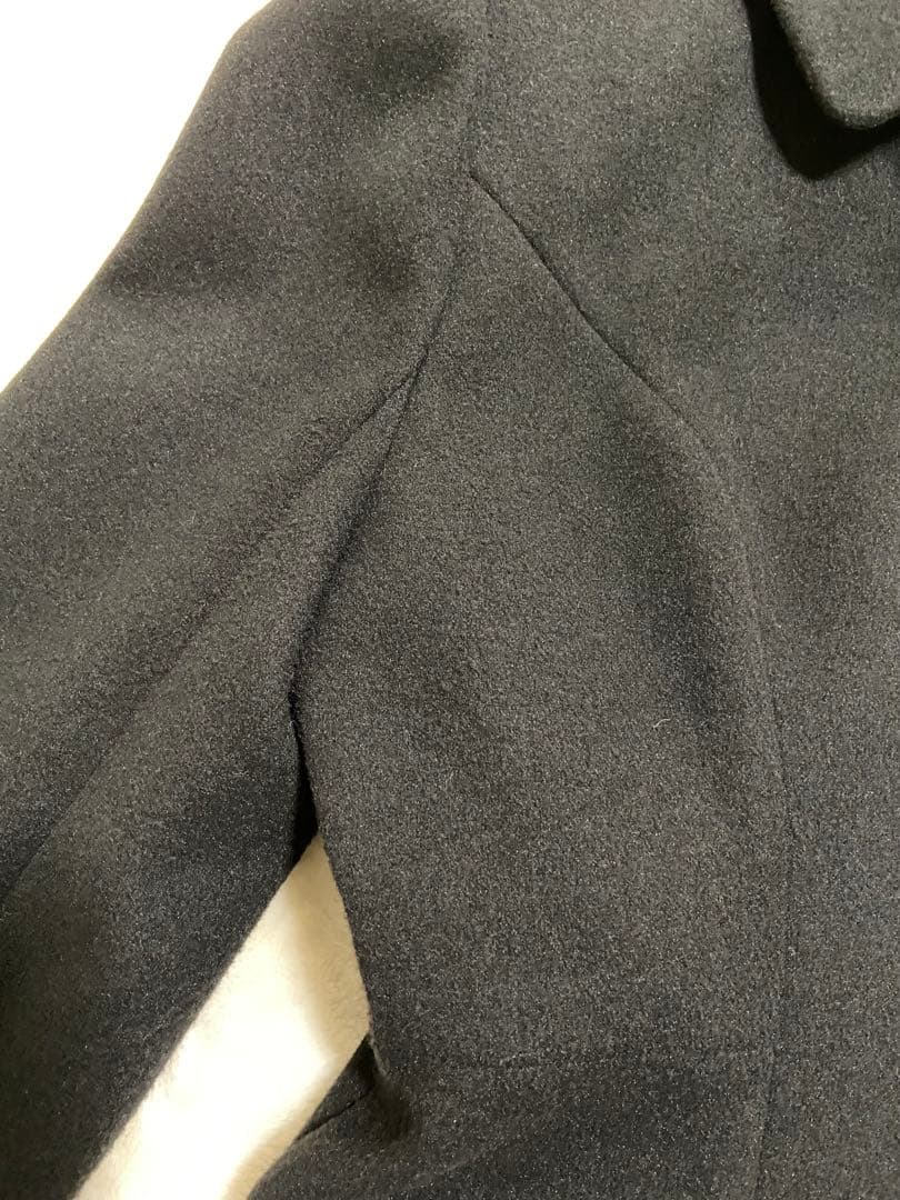 jolie mignonパネルライン襟付きジップアップコート