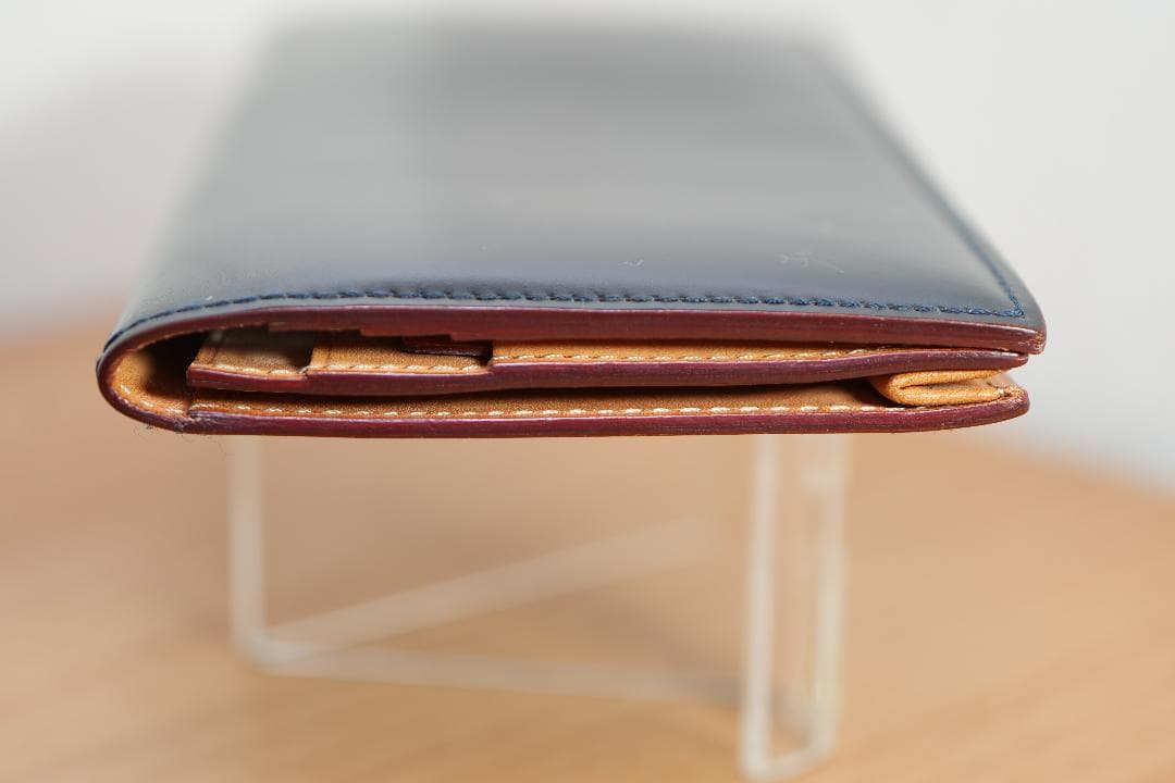 コードバン　札入れ　長財布　GANZO（ガンゾ）ブラック　通しマチ　57878