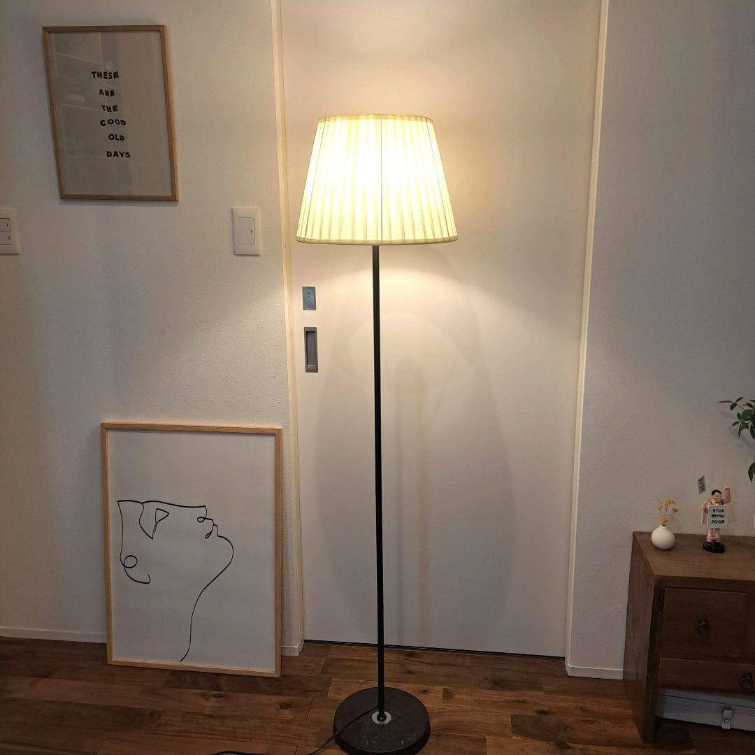 モダン　布製シェード フロアスタンドライト　インダストリアル　アメリカン