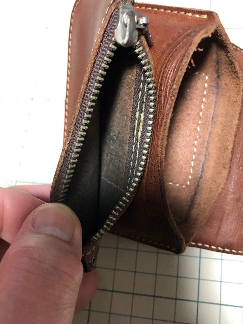 REDMOON 二つ折り財布 ブラウン