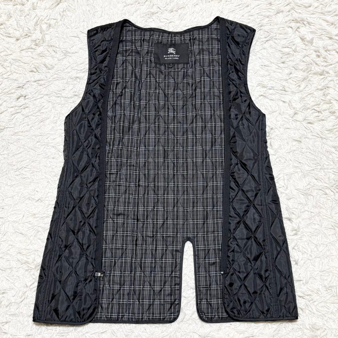 美品 バーバリー ブラックレーベル トレンチコート シングル ライナー付き