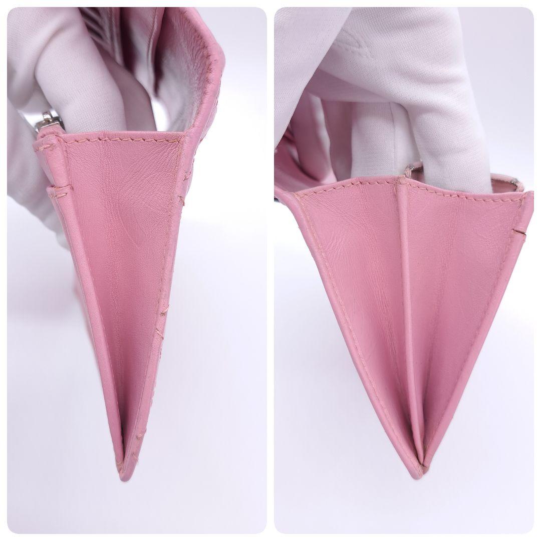 CHANEL シャネル カンボンライン 二つ折り 長財布 キルティング