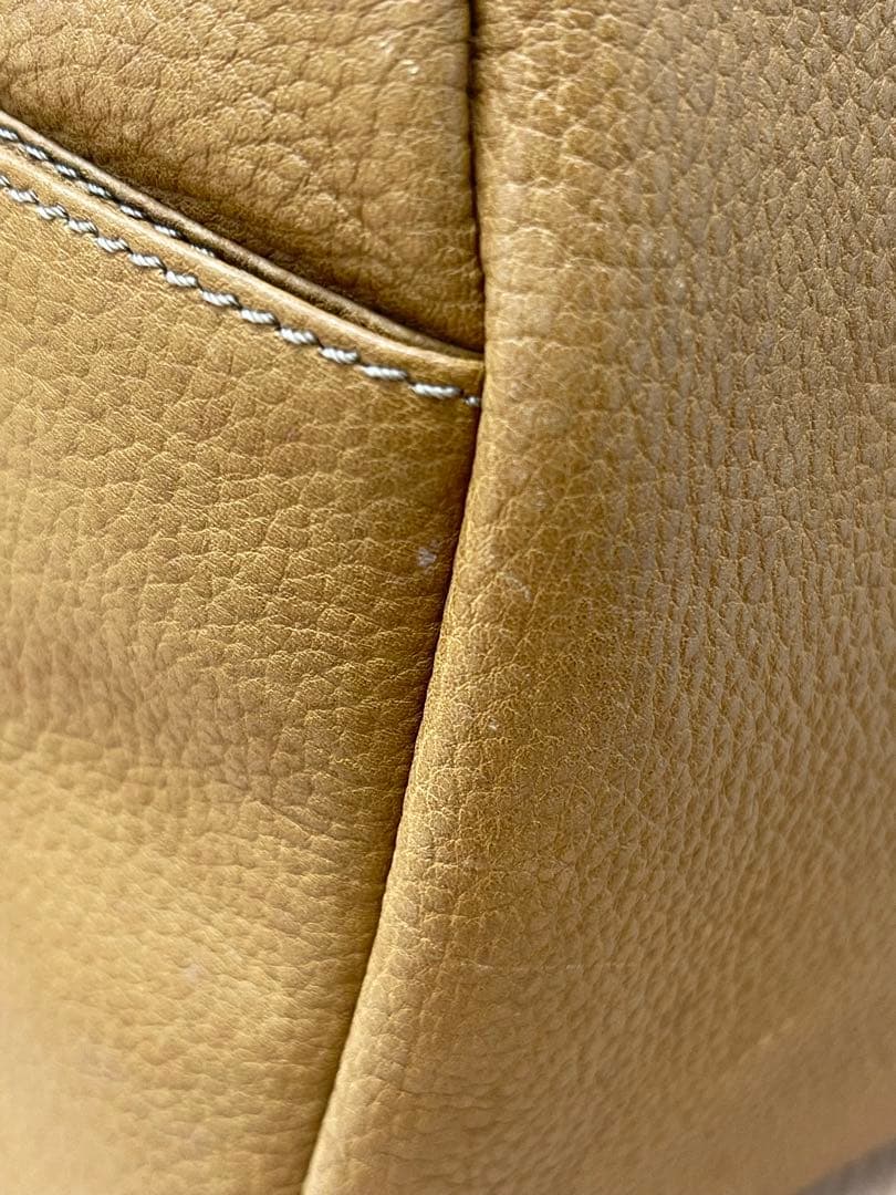 【LOEWE】ミニボストンバッグ　アナグラム　レザー　ブラウン　ヴィンテージ