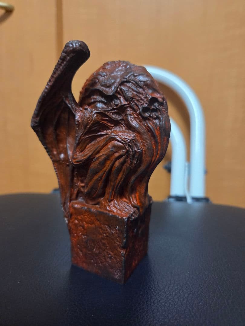 米山啓介 クトゥルフ座像・邪神像 ブロンズ像 赤ver.