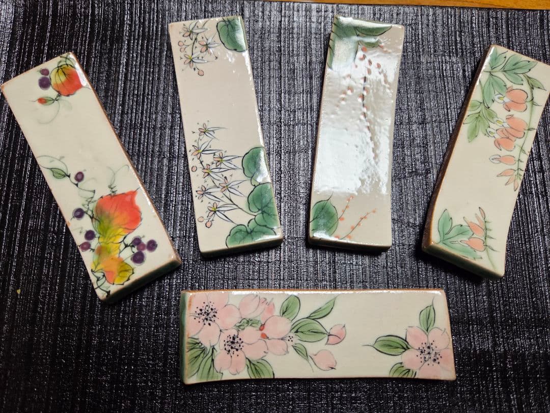 京焼　陶あん　箸置き5点