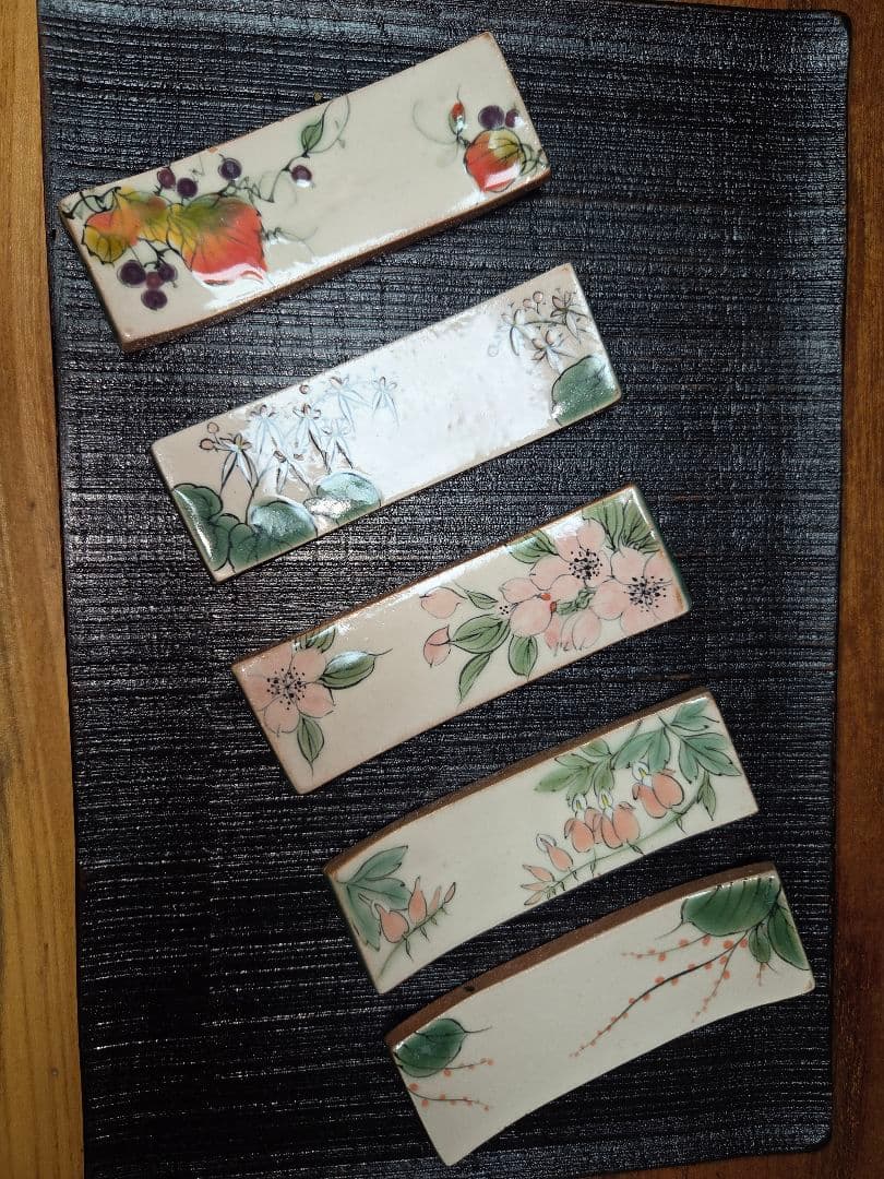 京焼　陶あん　箸置き5点