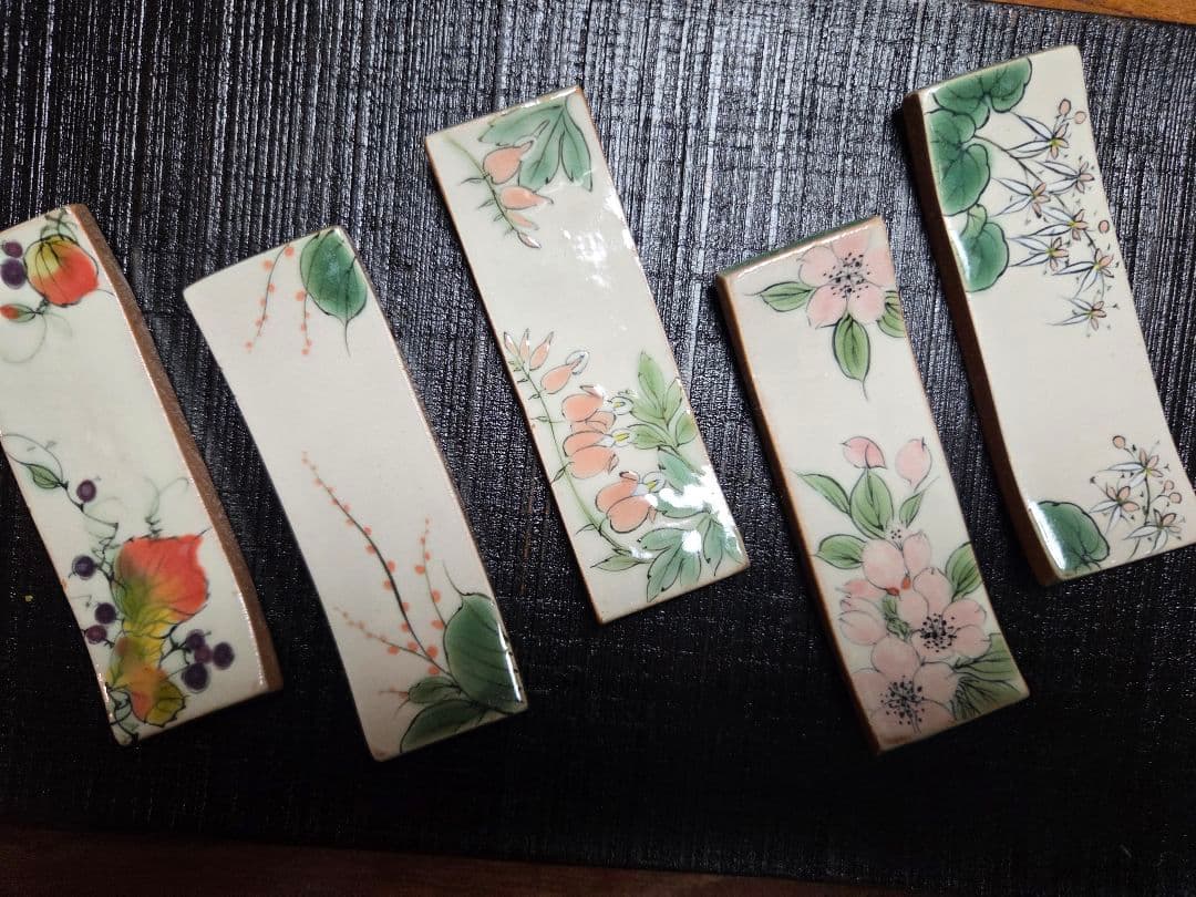 京焼　陶あん　箸置き5点