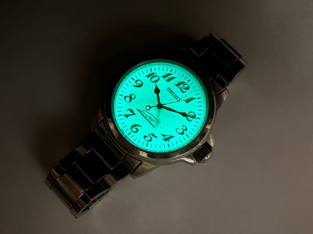 JR東海 SEIKO 男性用 新幹線車掌腕時計、鉄道時計 ルミブライト 7N35