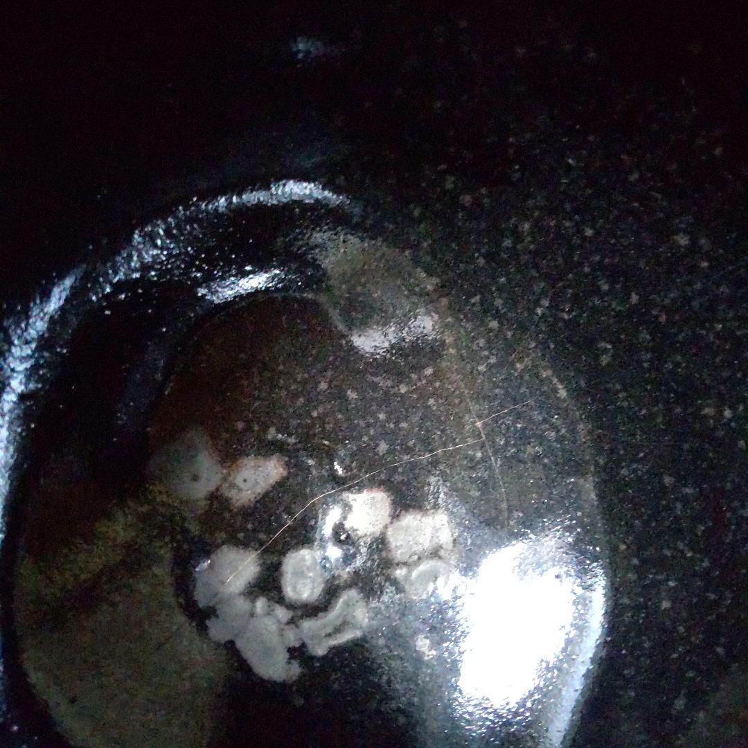 鯉江良二　引出し黒　茶碗