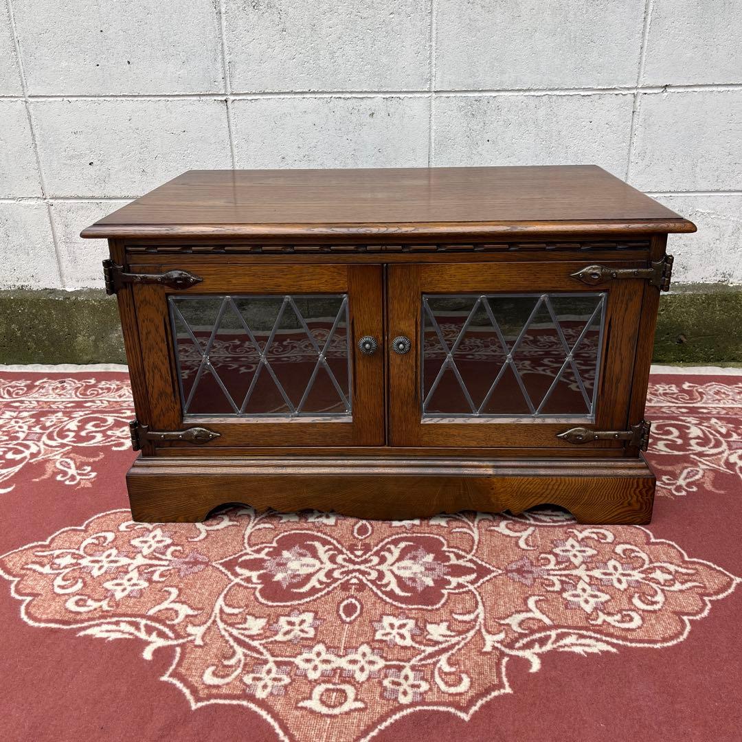 英国家具 ◾️Old Charm オールドチャーム 木製オーク材 テレビ台 収納棚