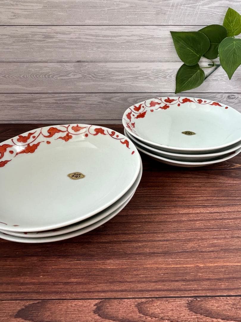 有田焼　そうた窯　錦草紋5.5寸　6枚セット