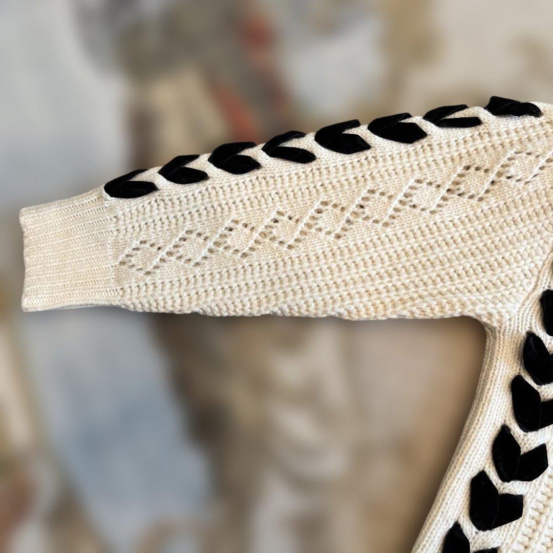 極美品　アルアバイル　ルルウィルビー リボンケーブルプルオーバー　ニット