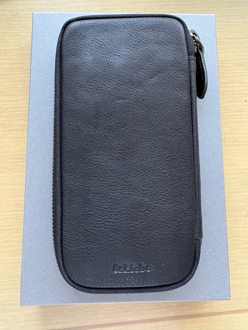 &Liebe ジップペンケース ブラック アンドリーベ