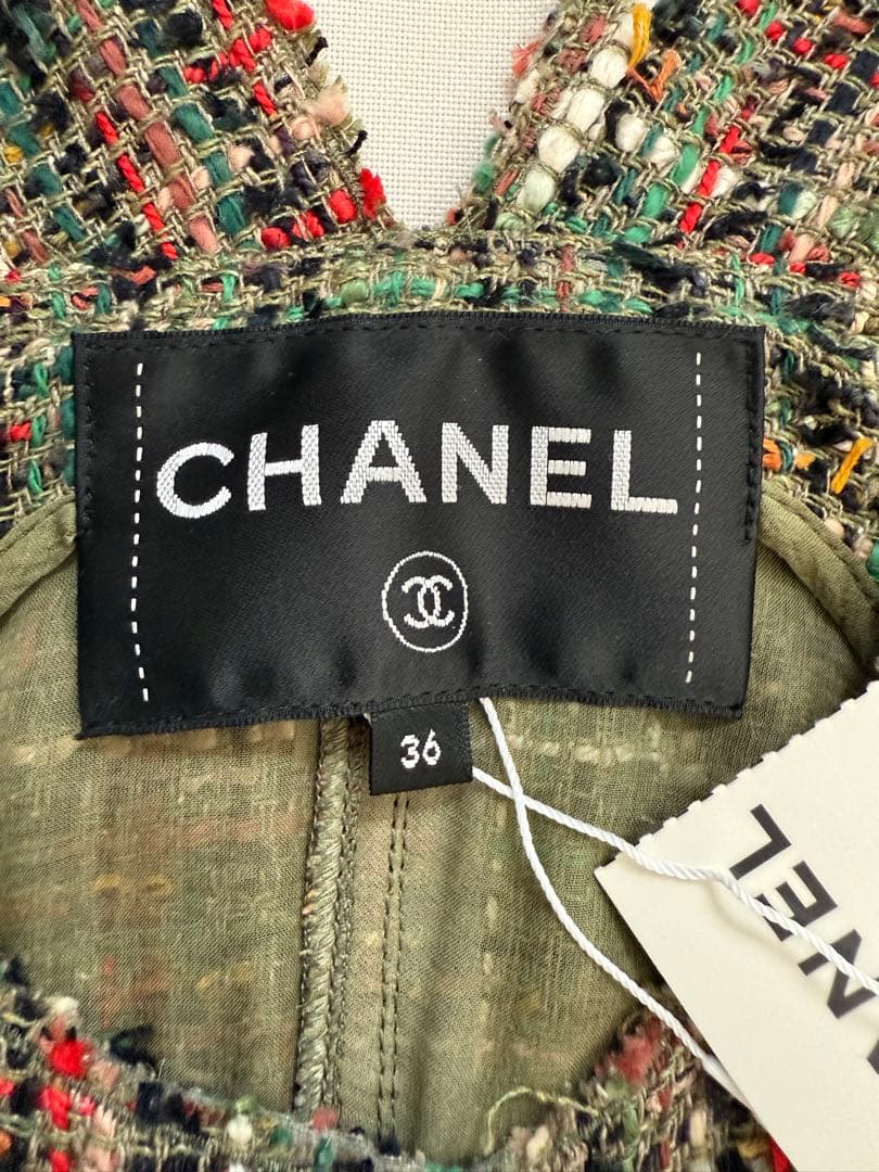 CHANEL ツイードオールインワン 36