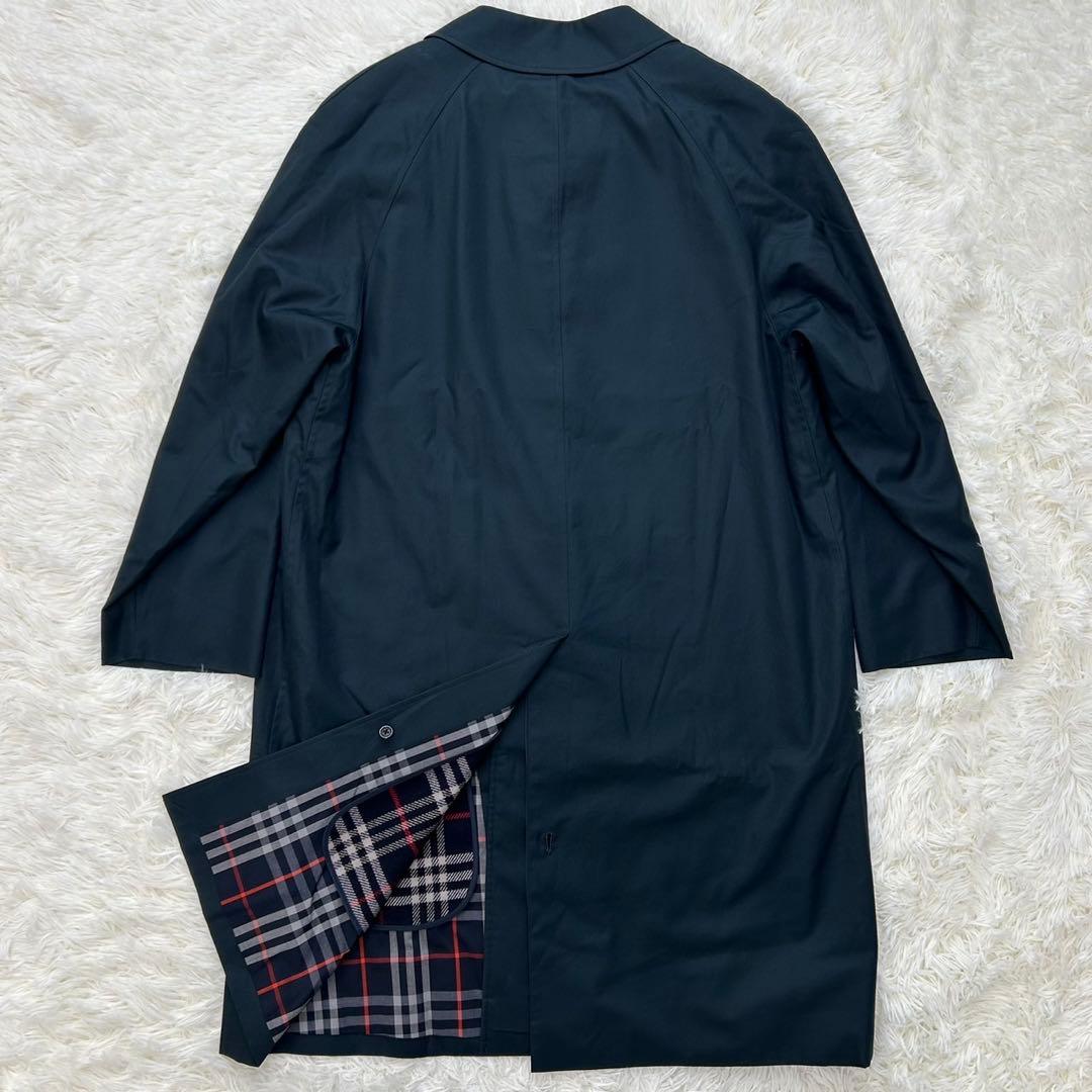 【美品/M】バーバリーロンドン ステンカラーコート アウター ライナー付 比翼