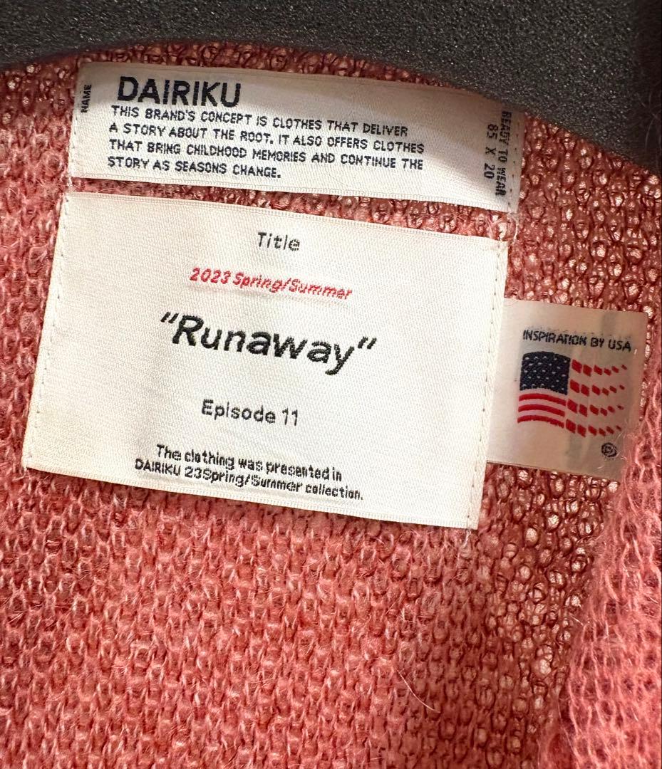 DAIRIKU 23ss モヘアカーディガン