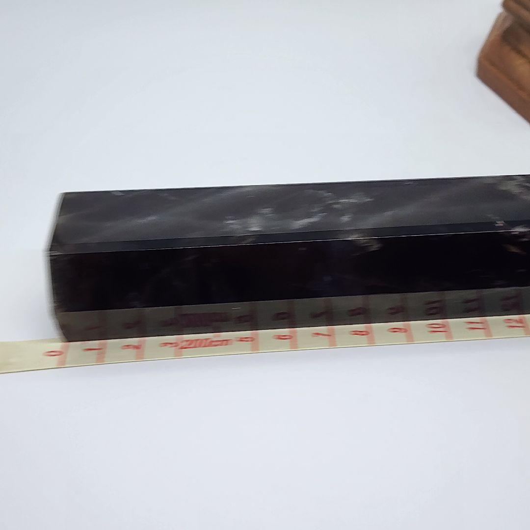 ①【高波動】モリンオ天然石タワー 約26cm！台座付き／浄化・空間調整に◎