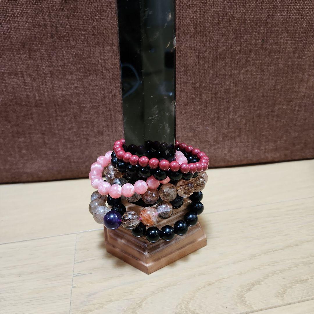 ①【高波動】モリンオ天然石タワー 約26cm！台座付き／浄化・空間調整に◎