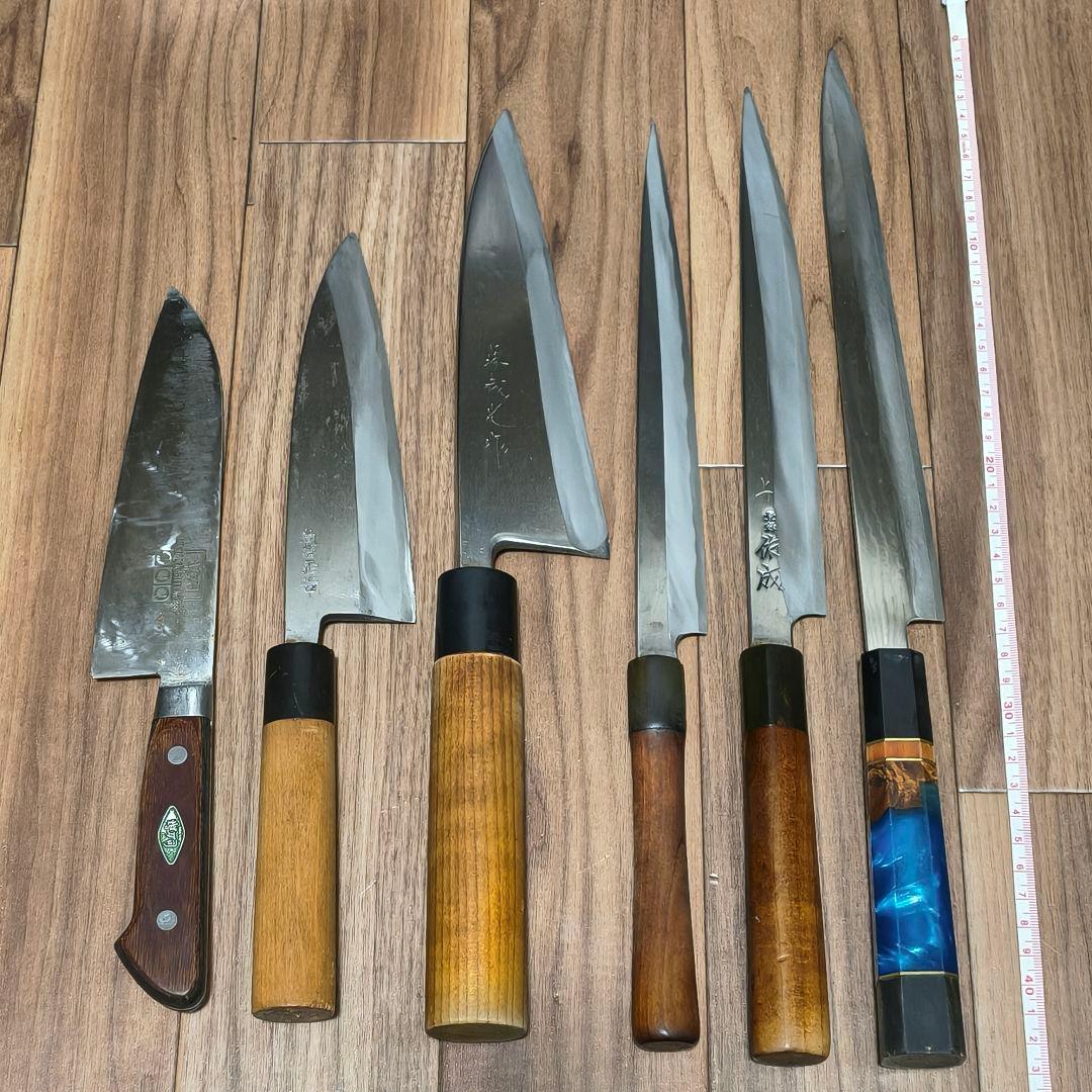 【特価】包丁　6本　まとめ売り　尚台正吉 祐成 堺 など含む