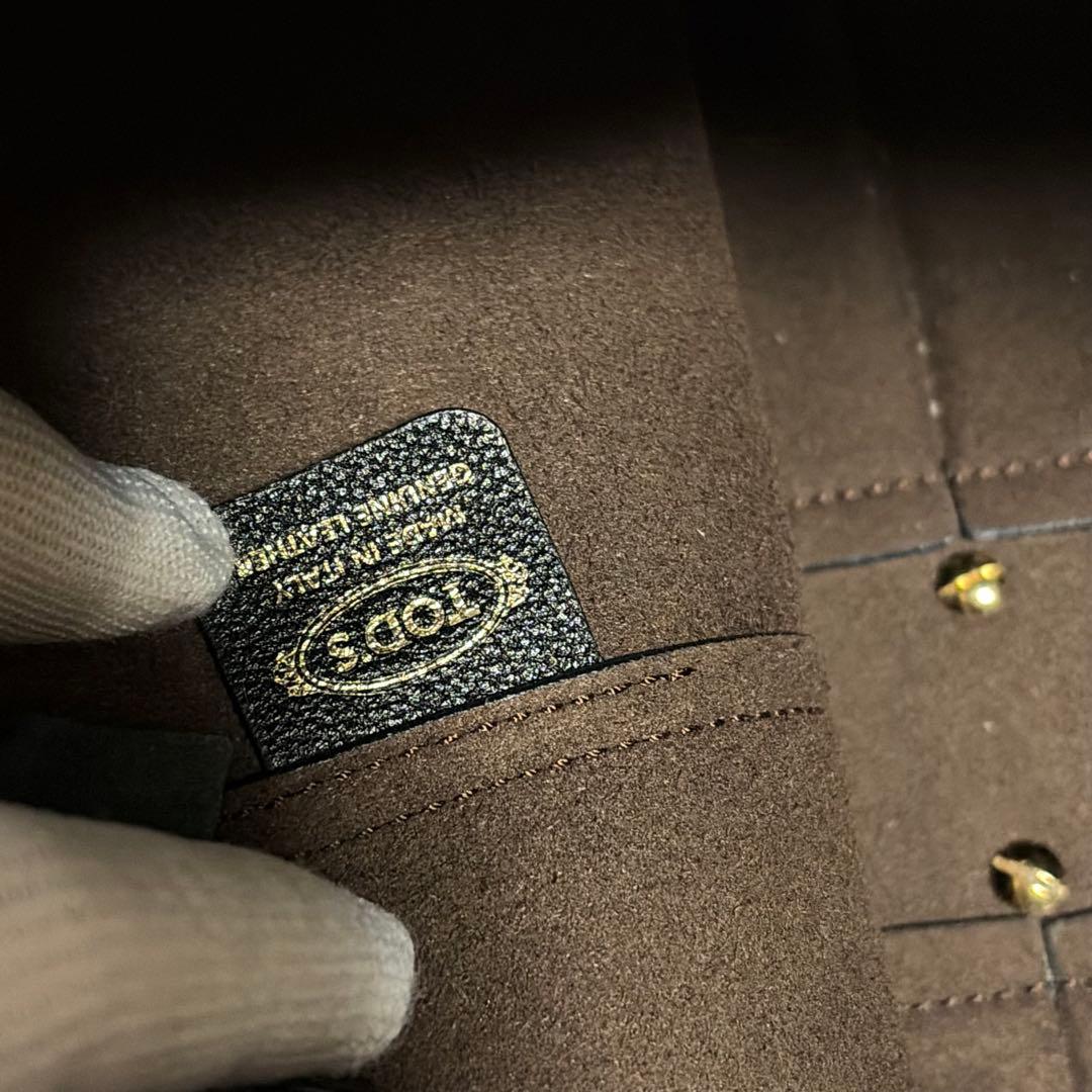 【極美品】トッズ Tタイムレス スモール ショッピングバッグ 黒 付属品完備