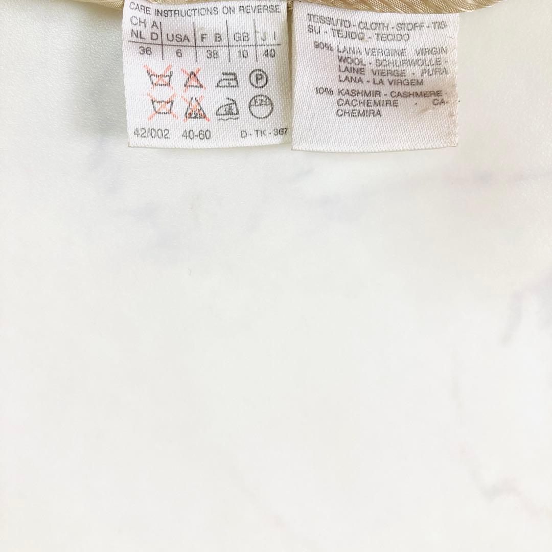 美品✨️マックスマーラ　白タグ　カシミヤ　マニュエラ　ベルテッドコート　40