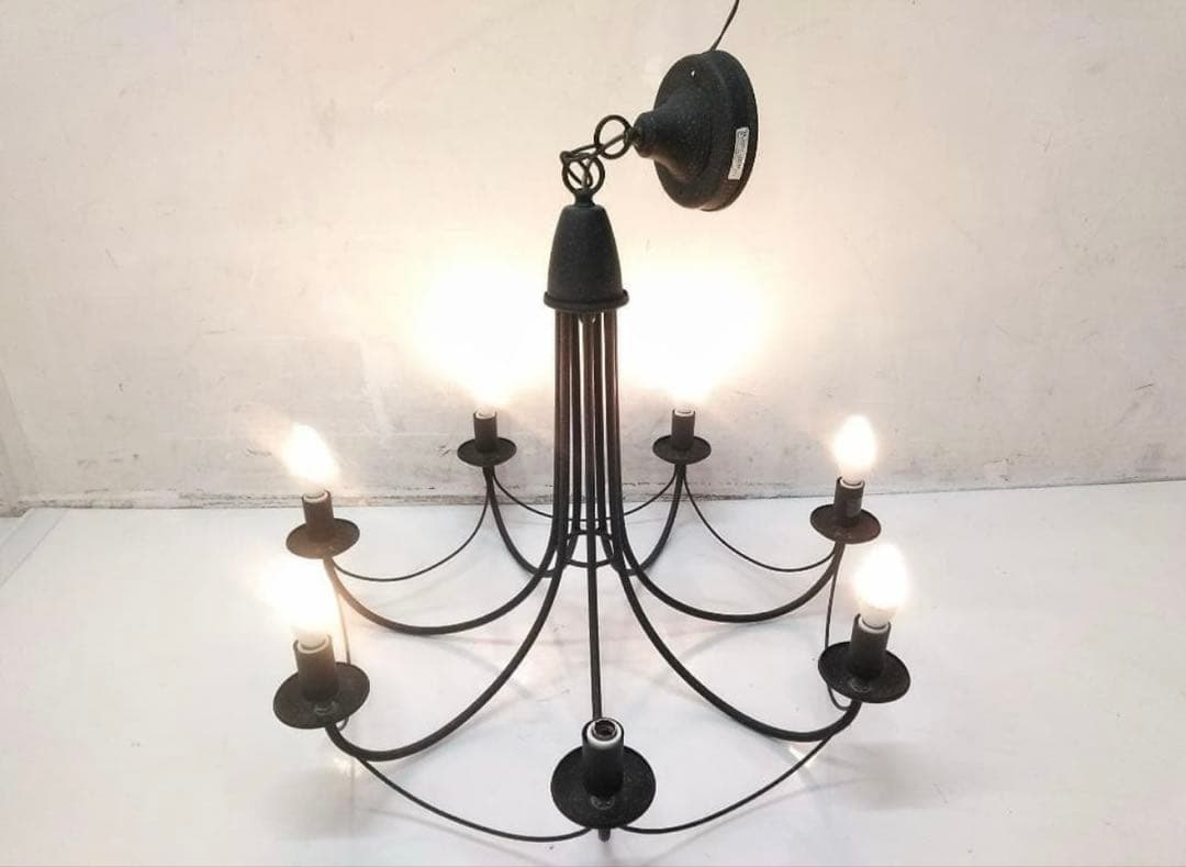 ブラックシャンデリア 6灯