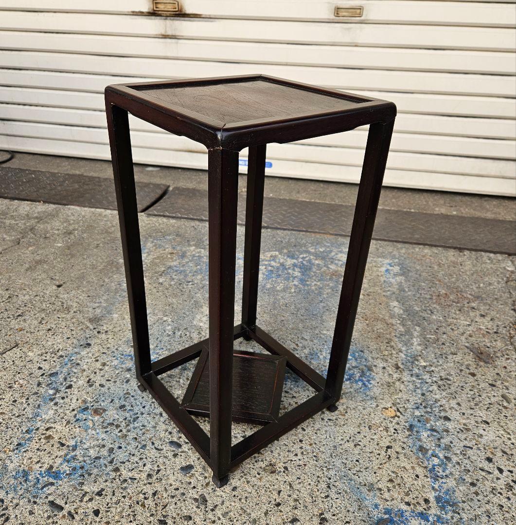 ヴィンテージ 木製のフラワースタンド ラック 飾り棚 花台 盆栽台 和モダン