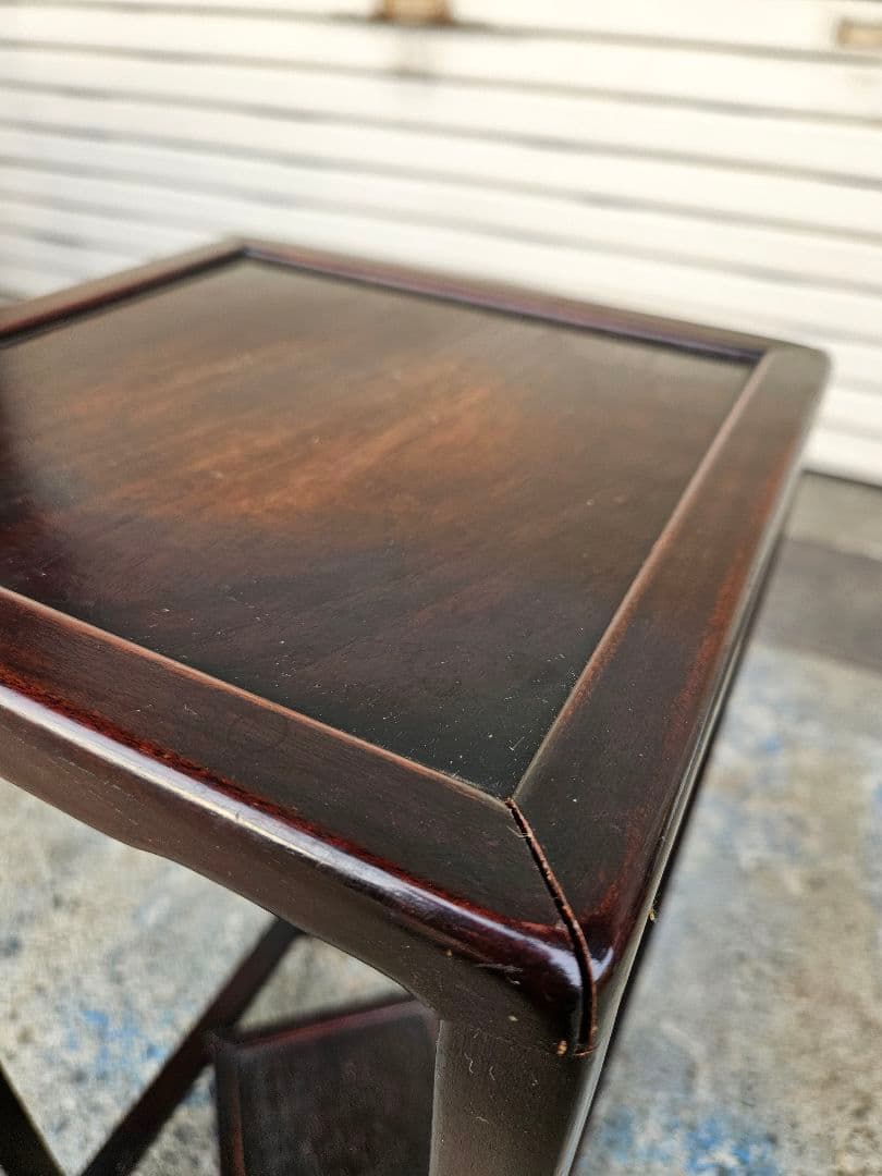 ヴィンテージ 木製のフラワースタンド ラック 飾り棚 花台 盆栽台 和モダン