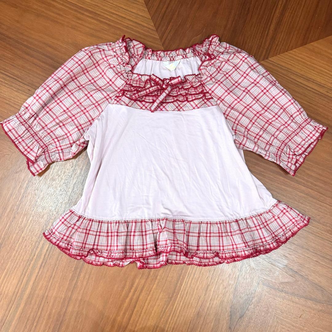 美品【2023ss】PINKHOUSE オリジナルチェックカットソー M