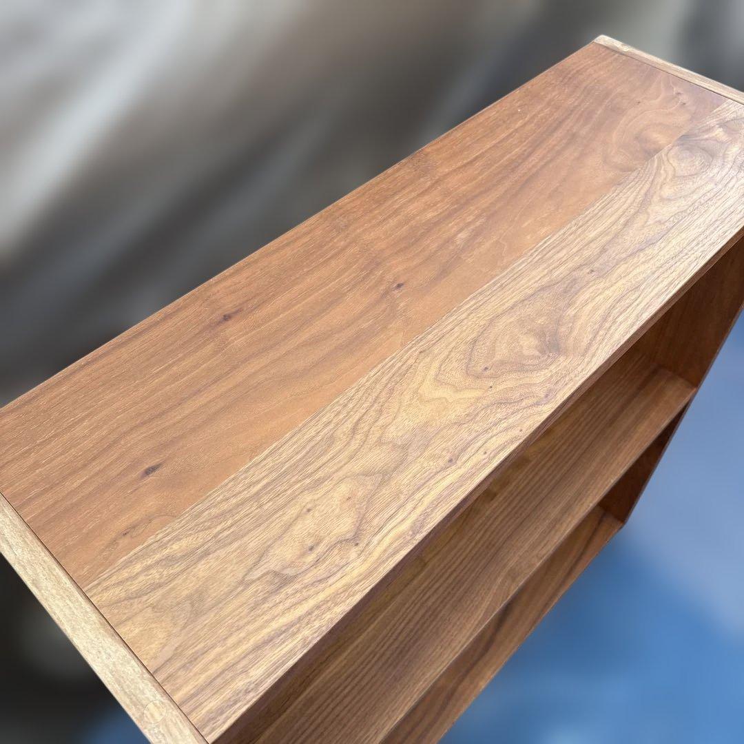 無印良品 MUJI スタッキングシェルフ ウォールナット 2段