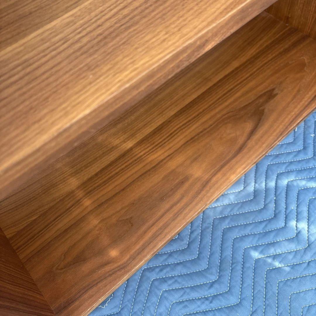 無印良品 MUJI スタッキングシェルフ ウォールナット 2段