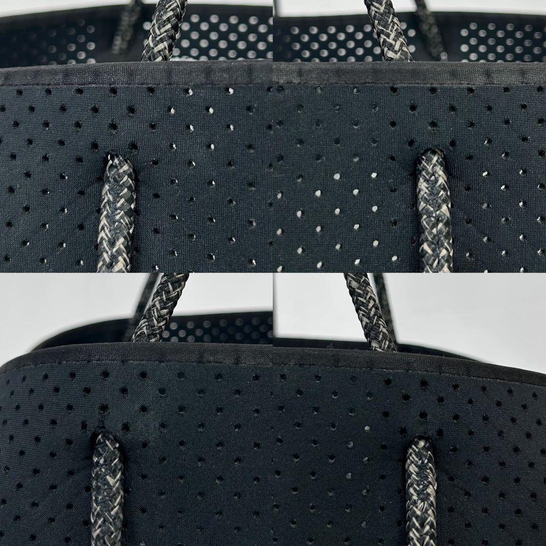 【極美品】ステイトオブエスケープ トートバッグ ポーチ付き 黒 A4可 大容量