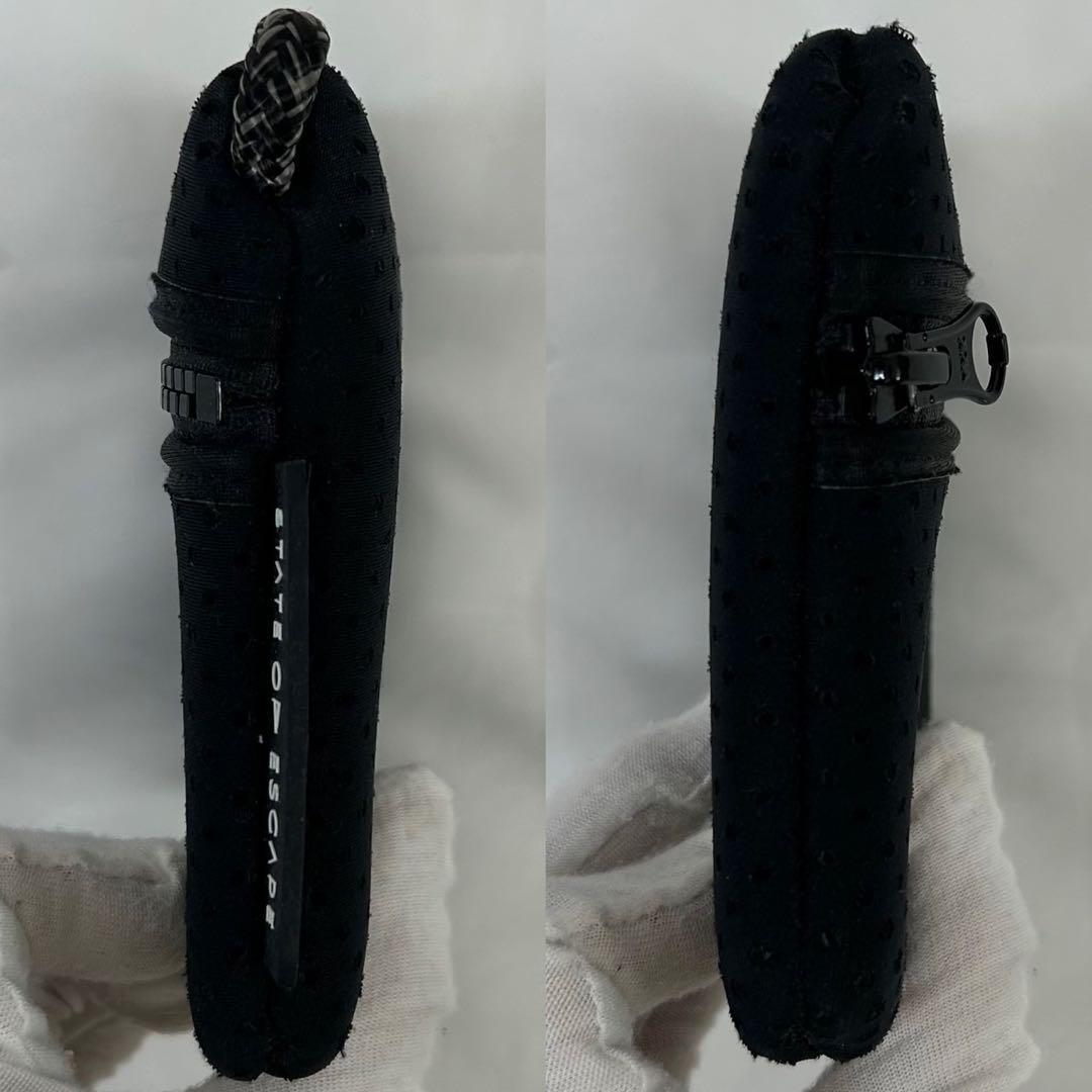 【極美品】ステイトオブエスケープ トートバッグ ポーチ付き 黒 A4可 大容量