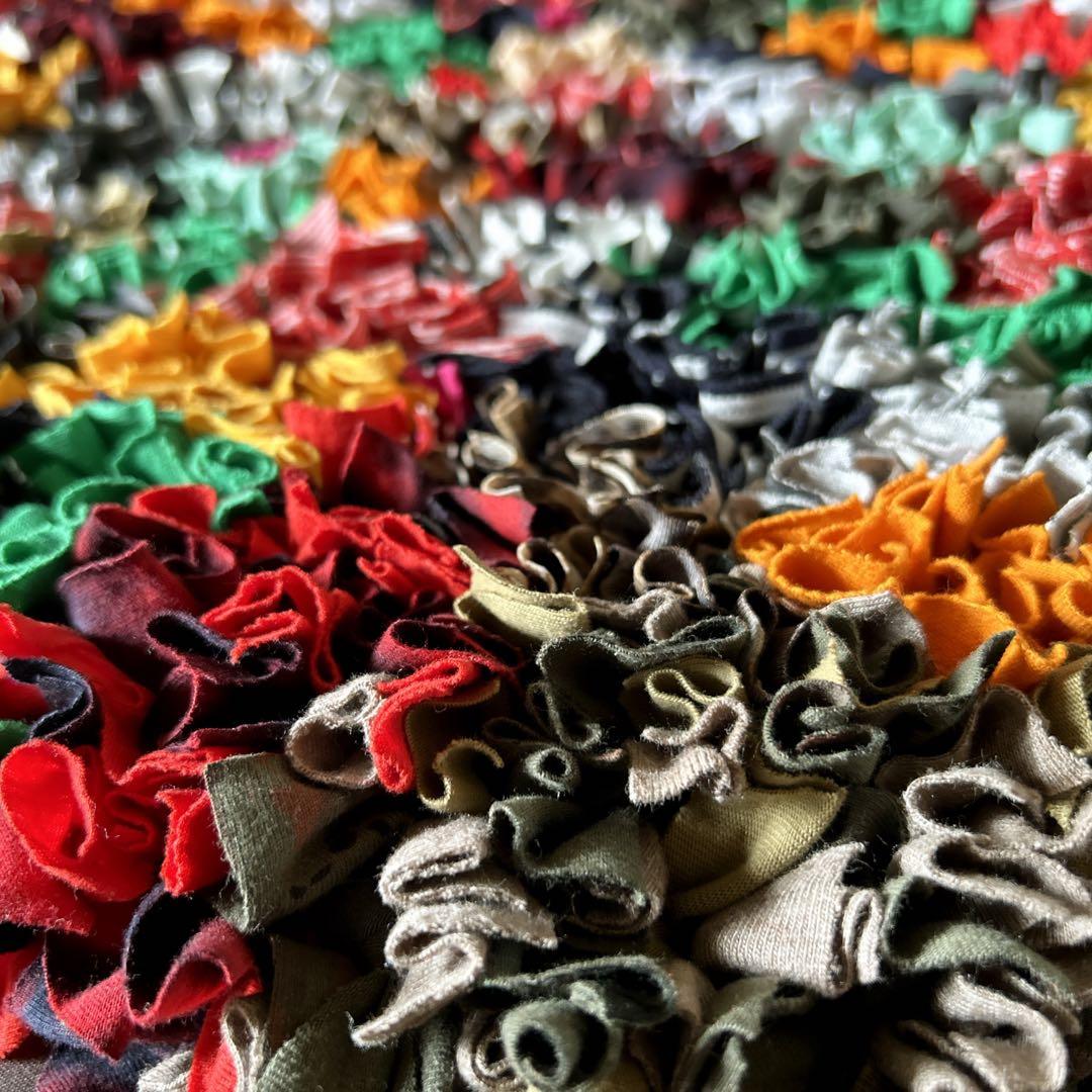 1点物・ボシャルウィット風カラフルラグ✴︎ハンドメイド