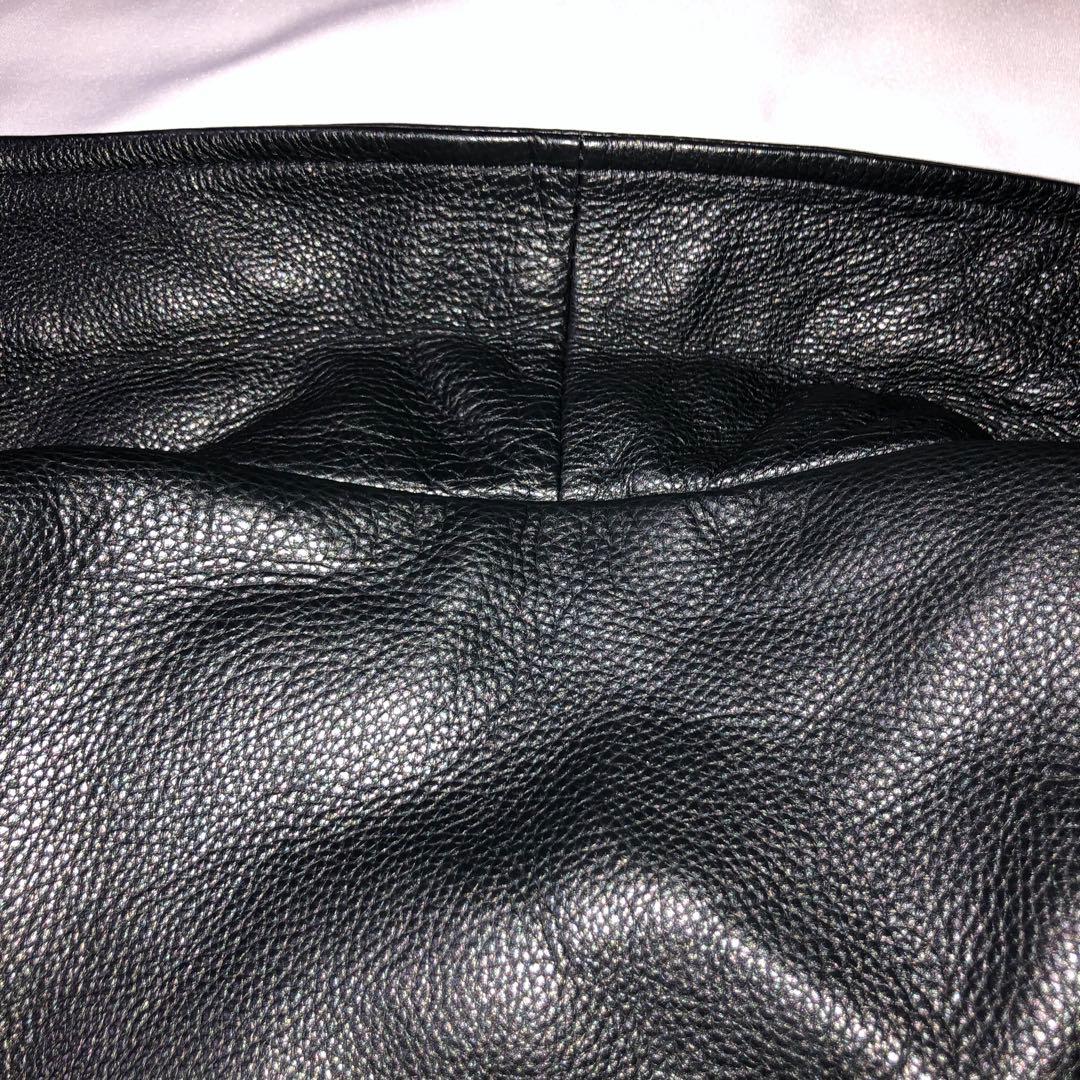 【美品】OLD GAP レザー ジャケット カーコート 黒 S シングル 90s