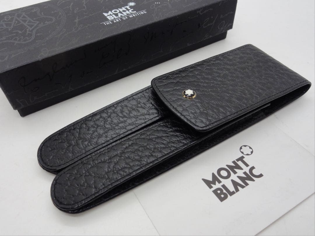 ⭐️モンブラン社製⭐️クオリティの高い本革製ペンポーチ⭐️GLOVE2本挿⭐️未使用⭐️