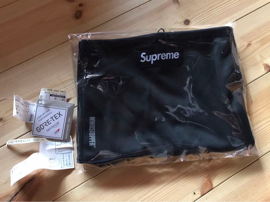 シュプリームネックウォーマー正規品supreme BLACK
