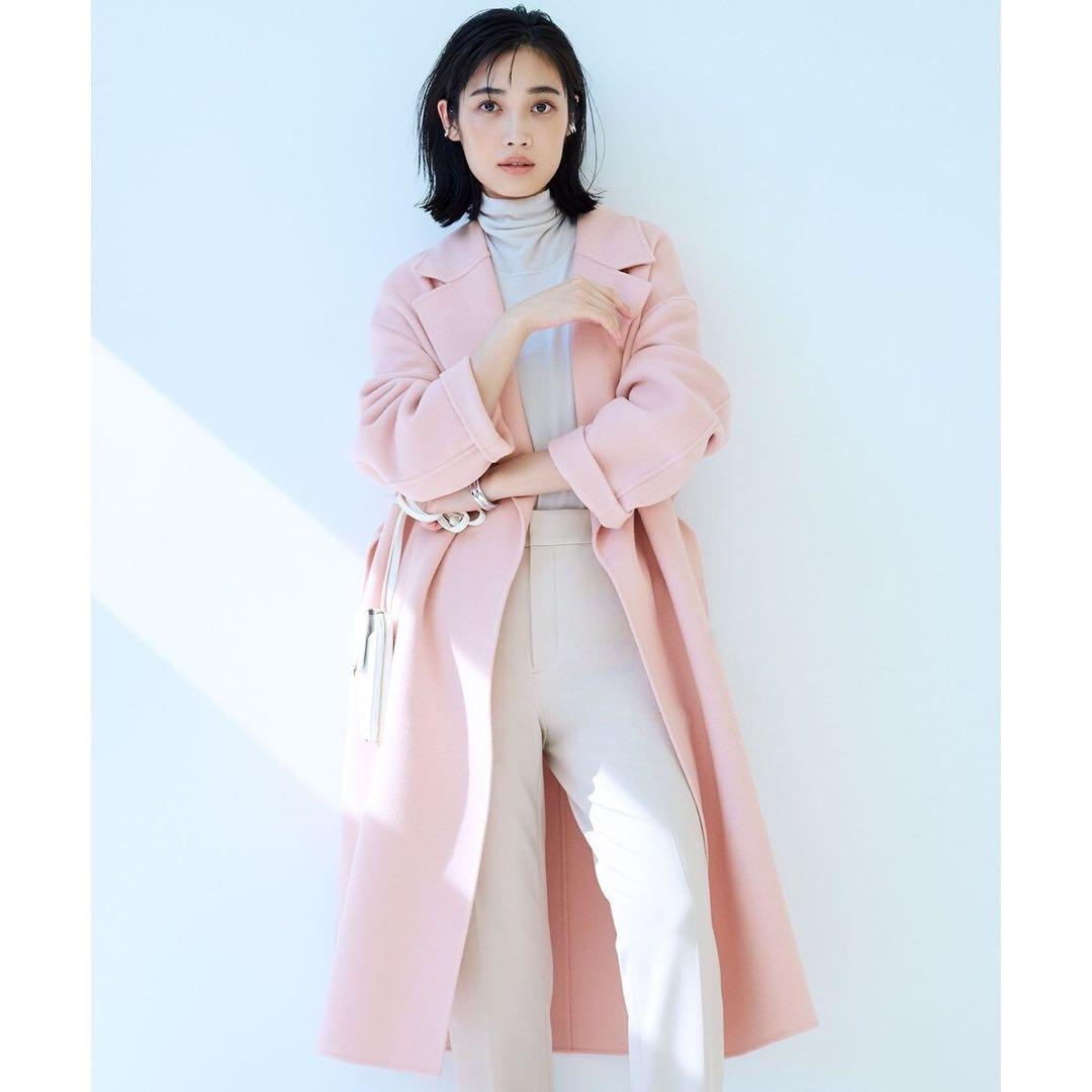 新品　未使用　23区 ロングコート　ピンク　38 M