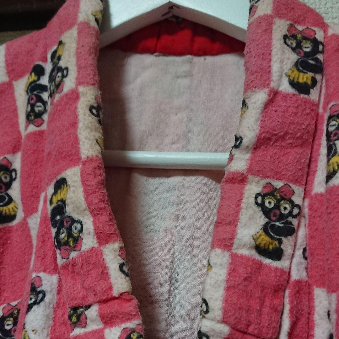 ６０年代ヴィンテージダッコちゃんの着物     アンティークダッコちゃんネル着物