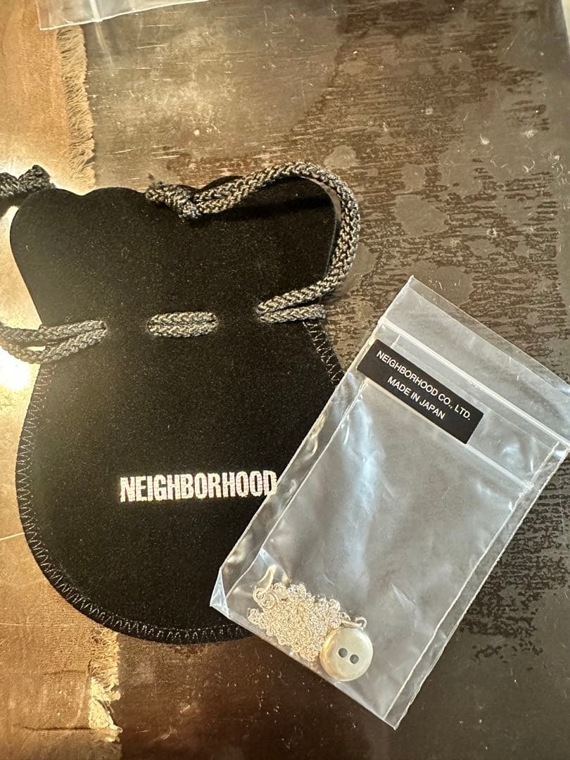 アクセサリー NEIGHBORHOOD SILVER BUTTON NECKLACE