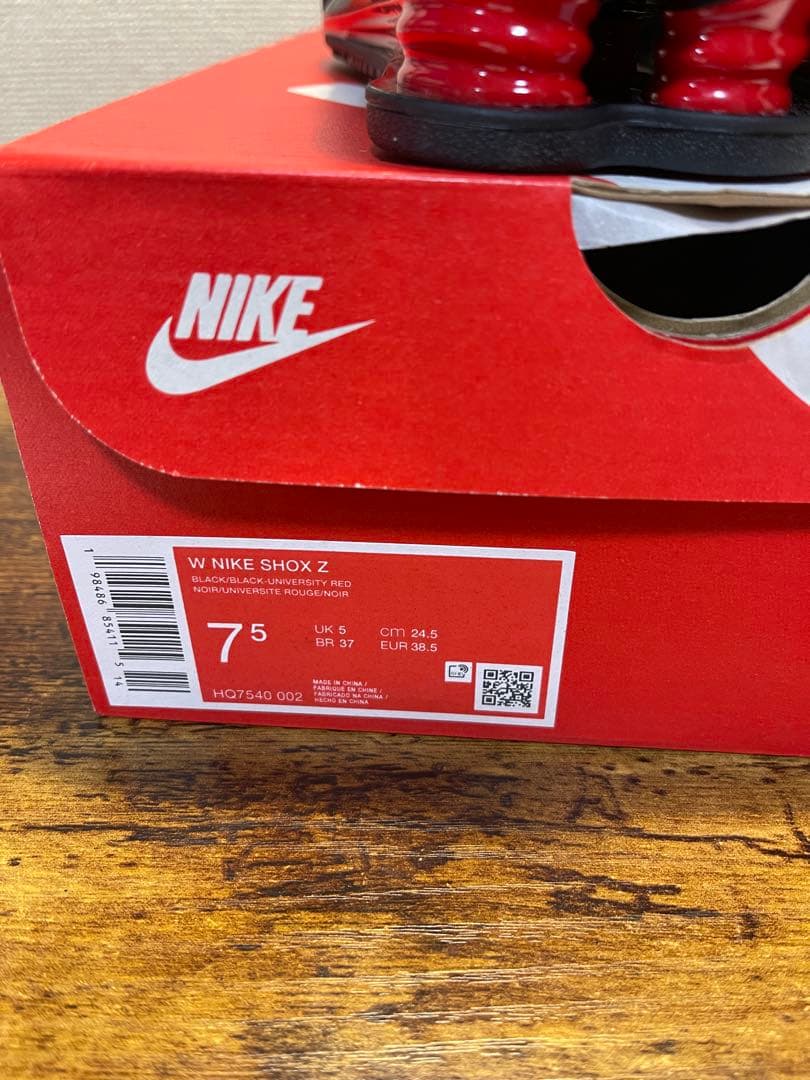 靴 Nike shox Z black red