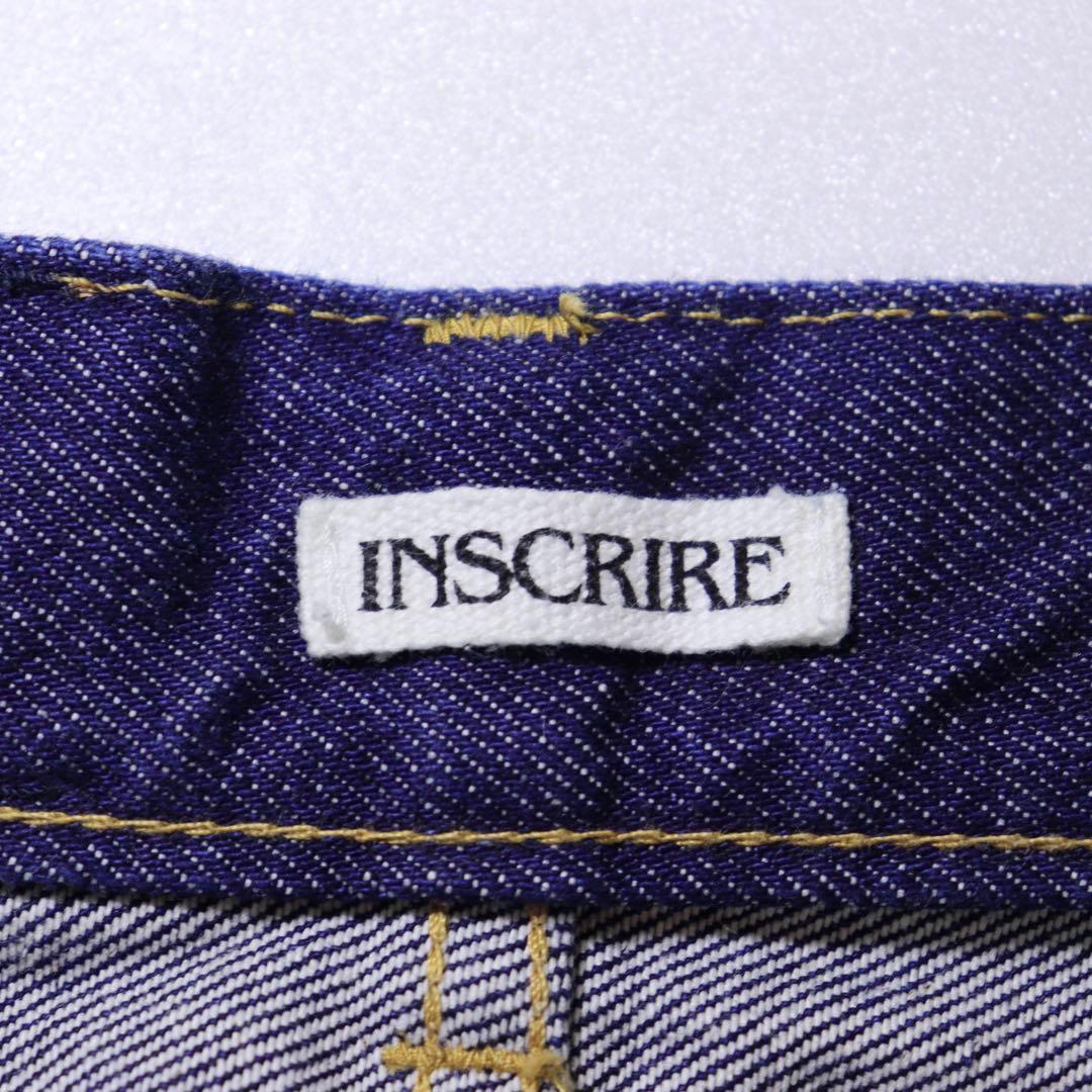 5261【美品】アンスクリア ワイドデニムパンツ ハイウェスト　L