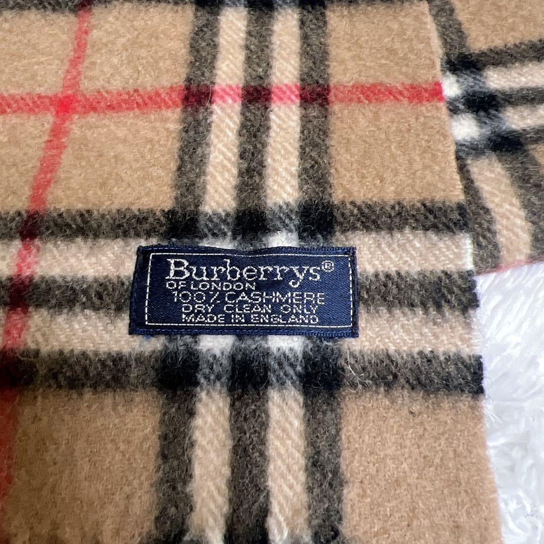 極美品✨Burberry マフラー ノバチェック カシミヤ 100% 英国製