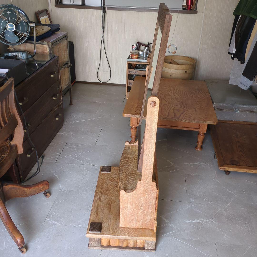 ブロカント古道具大正時代アンティークドレッサー　鏡台　姿見