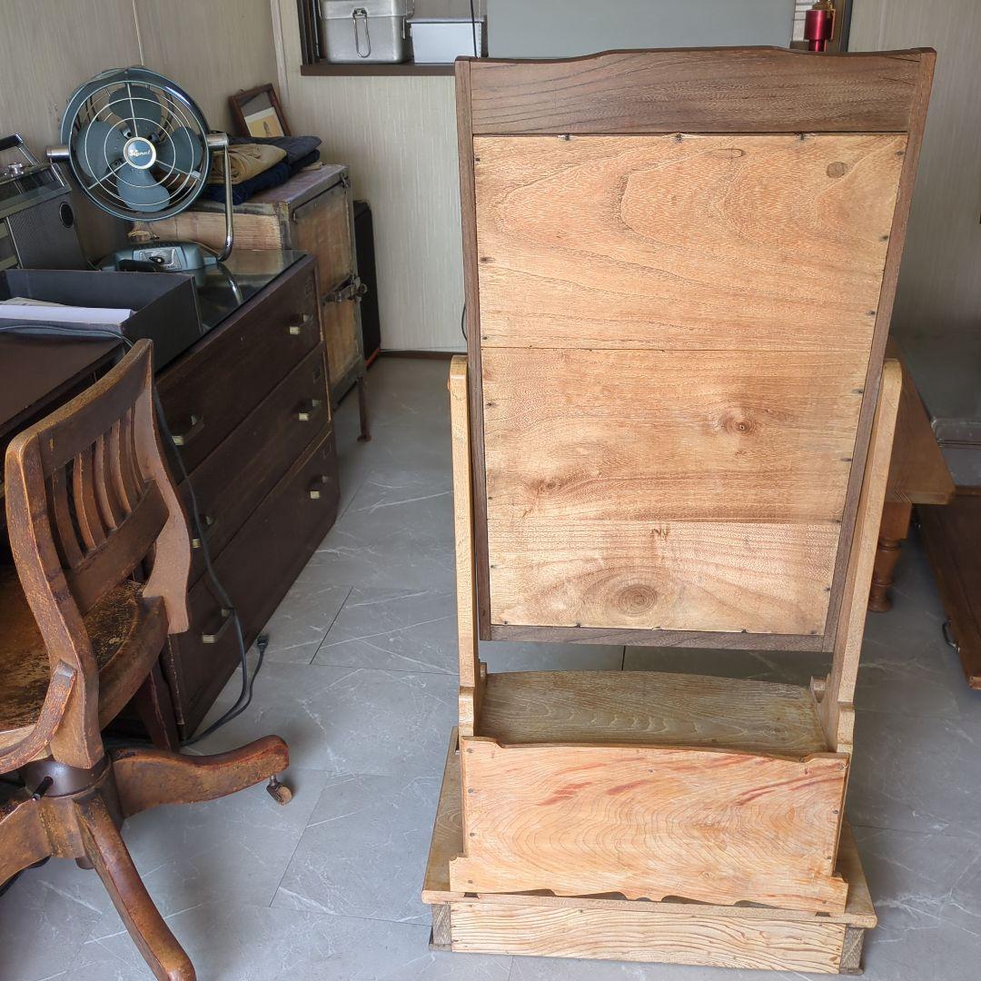 ブロカント古道具大正時代アンティークドレッサー　鏡台　姿見