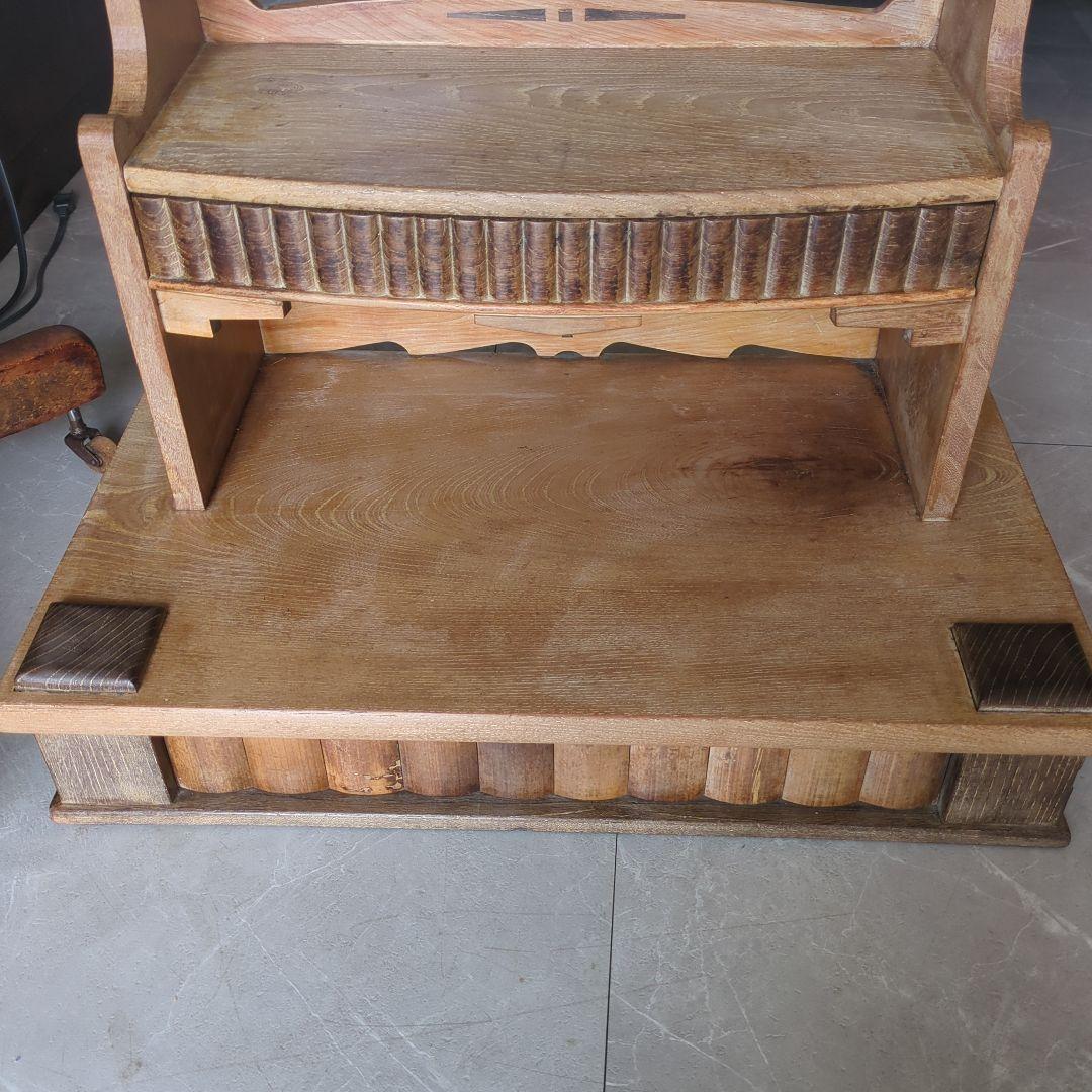 ブロカント古道具大正時代アンティークドレッサー　鏡台　姿見