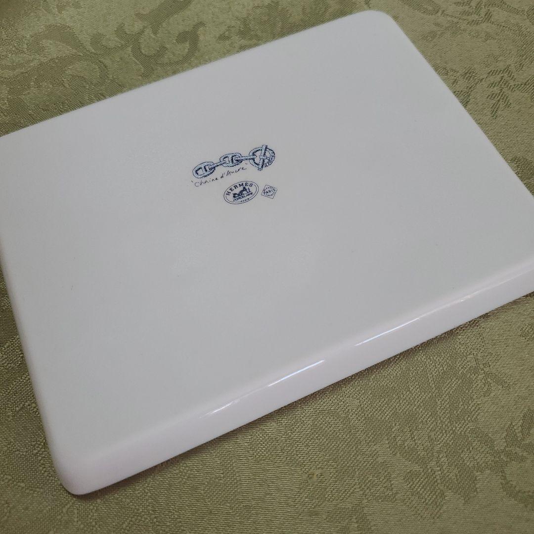 HERMES エルメス シェーヌダンクル 角皿プレート